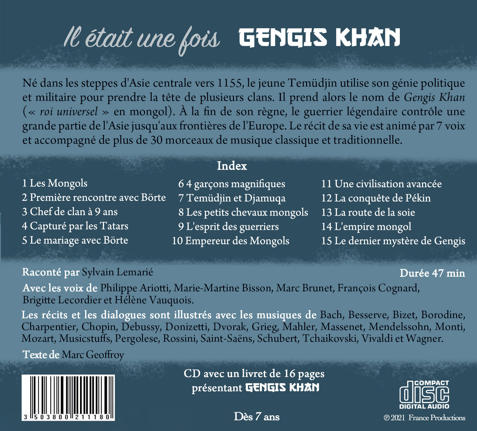 Gengis Khan - Marc Geoffroy, Lemarié Sylvain - FRANCE PRODUC
