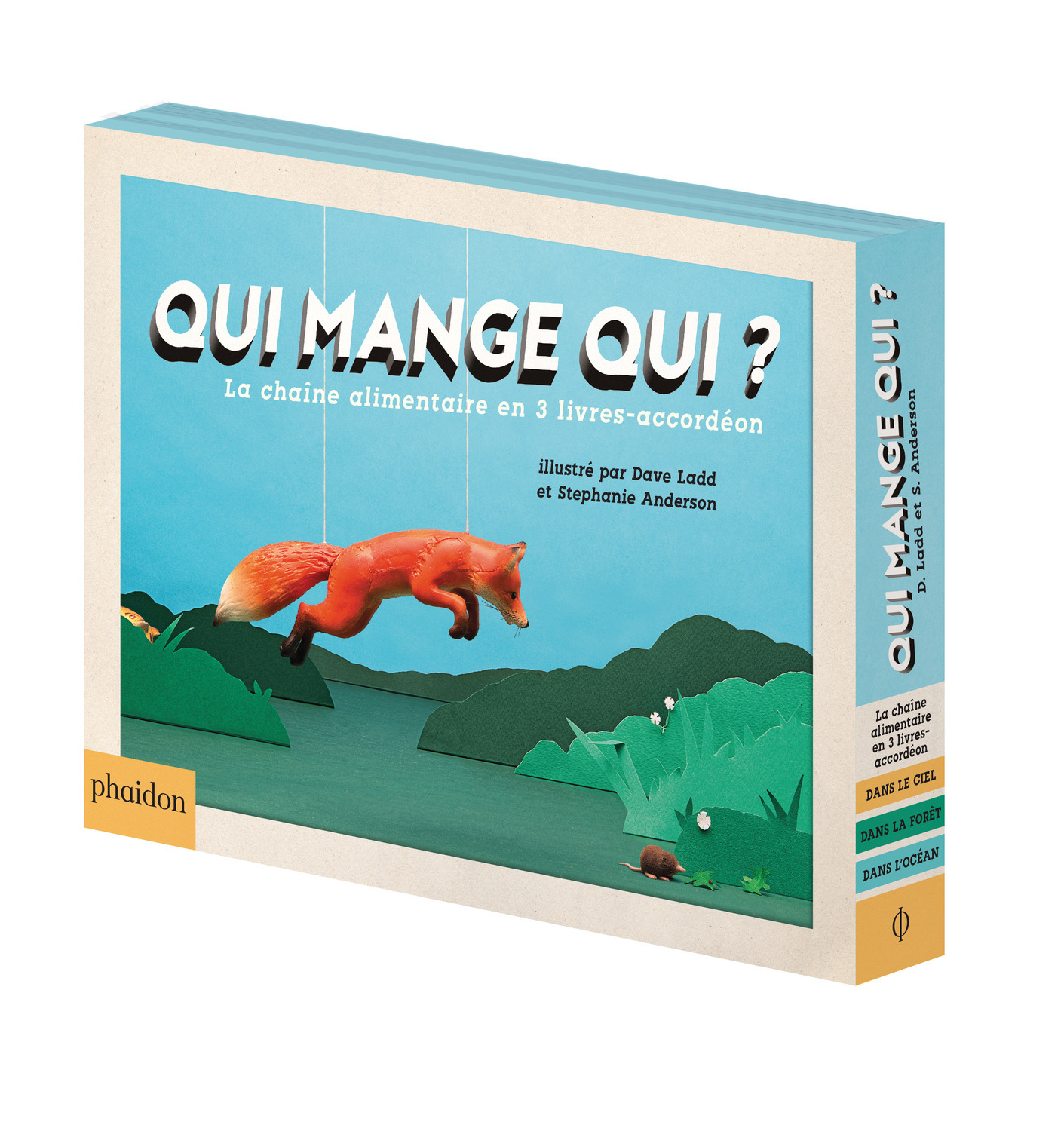 Qui mange qui ? La Chaine alimentaire en 3 livres-accordéon - Sarah Hutt - PHAIDON FRANCE