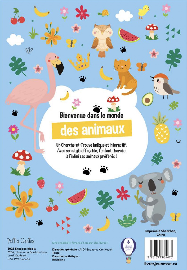 Cherche et trouve Les animaux - Kim Huynh - PETITS GENIES