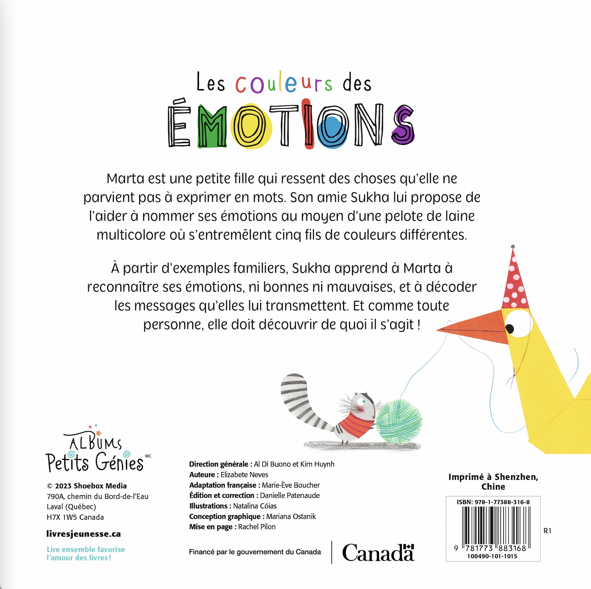 Les couleurs des émotions - Elizabete Neves, Natalina Cóias - PETITS GENIES