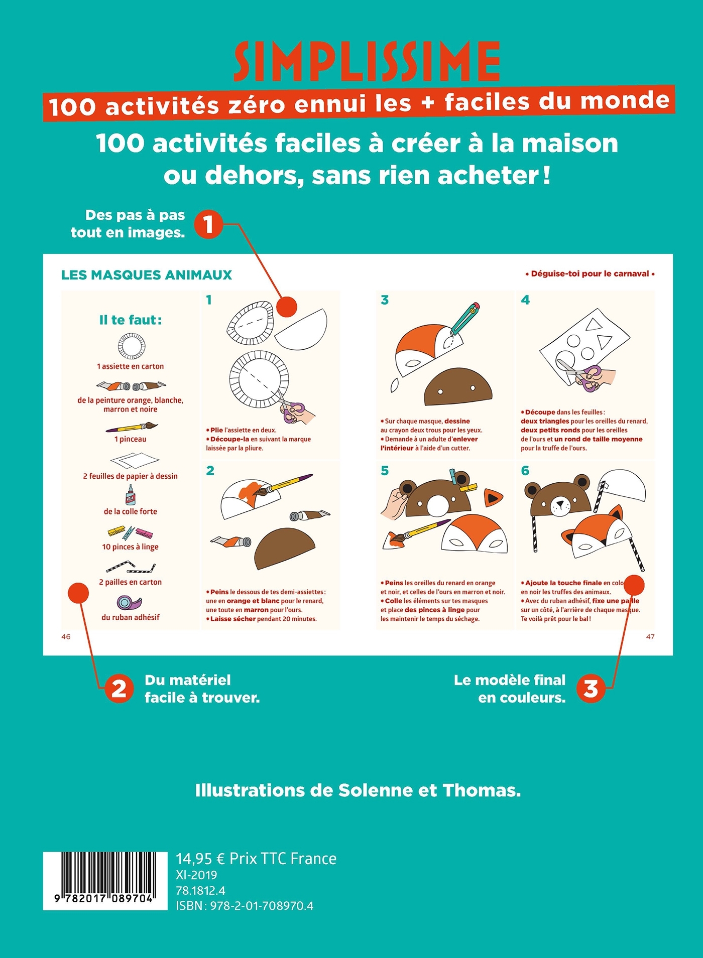 Simplissime - 100 activités zéro ennui - Joséphine Lacasse,  Solenne et Thomas - HACHETTE ENFANT