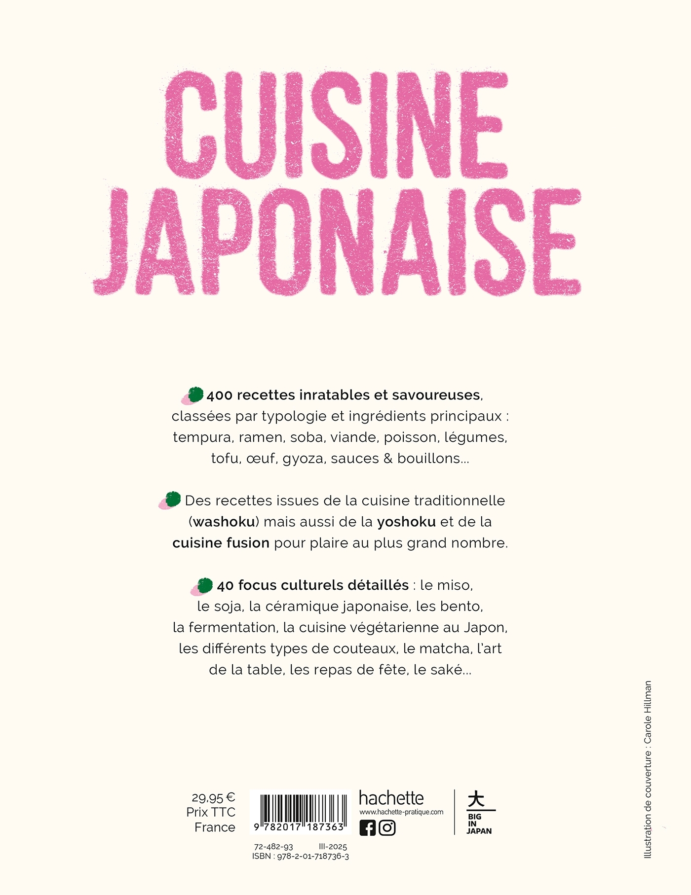 Mon grand livre de cuisine japonaise -   - HACHETTE PRAT