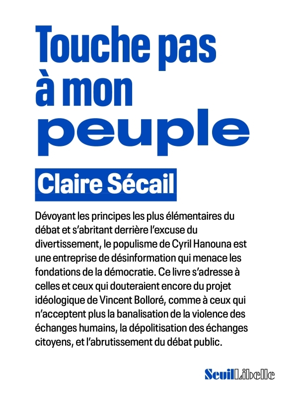 Touche pas à mon peuple - Claire Sécail - SEUIL