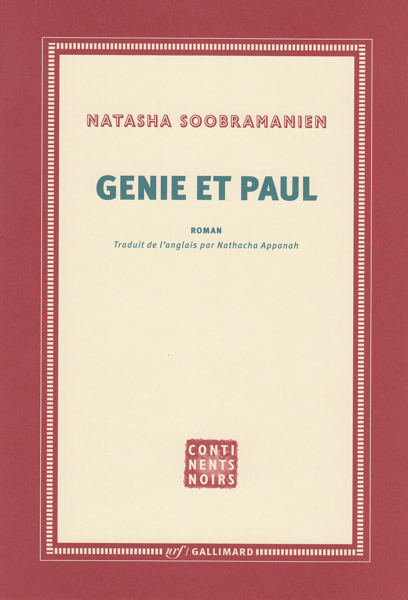 Genie et Paul - Natasha Soobramanien, Nathacha Appanah - GALLIMARD