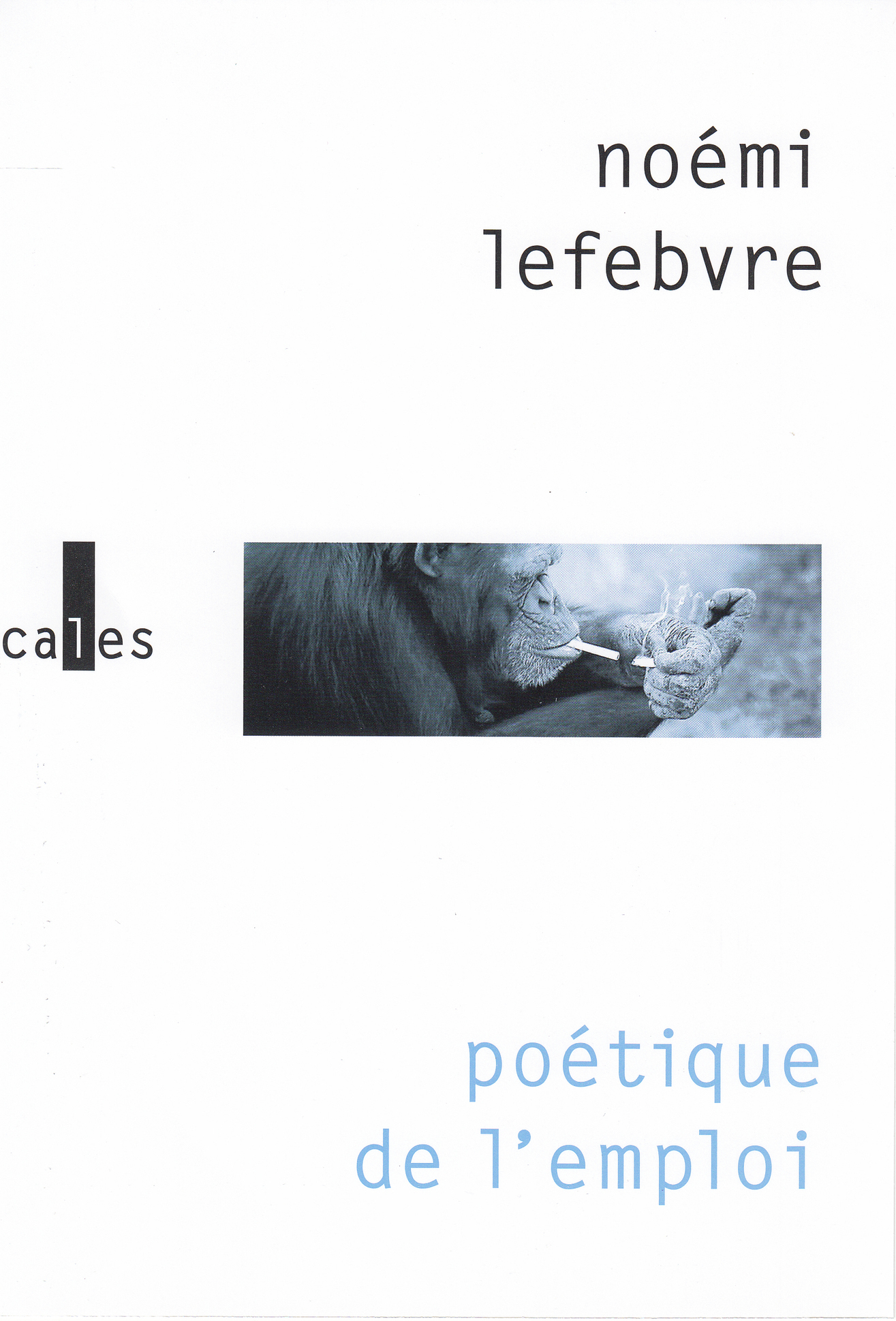 Poétique de l'emploi - Noemi Lefebvre - VERTICALES