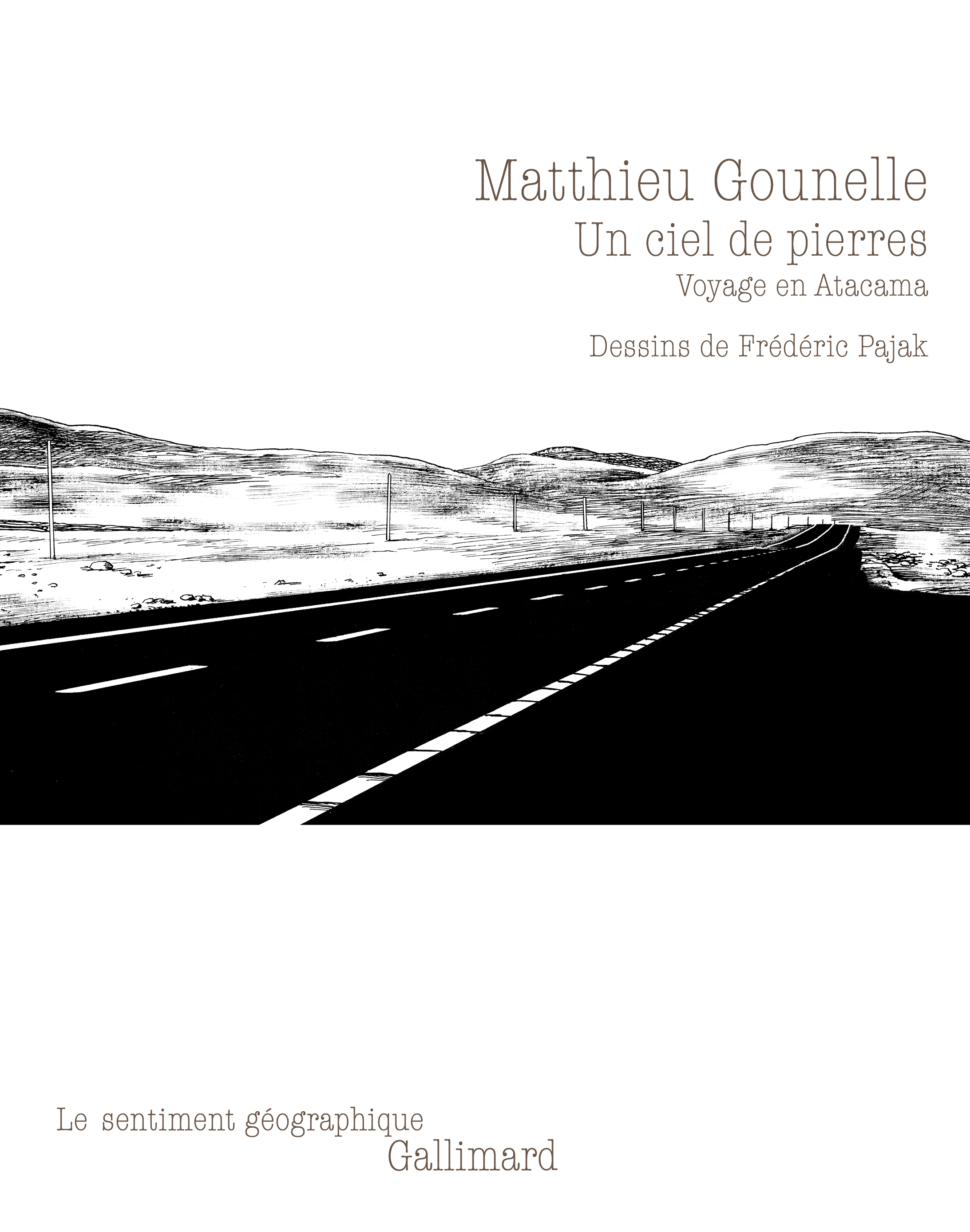 Un ciel de pierres - Matthieu Gounelle, Frederic Pajak - GALLIMARD