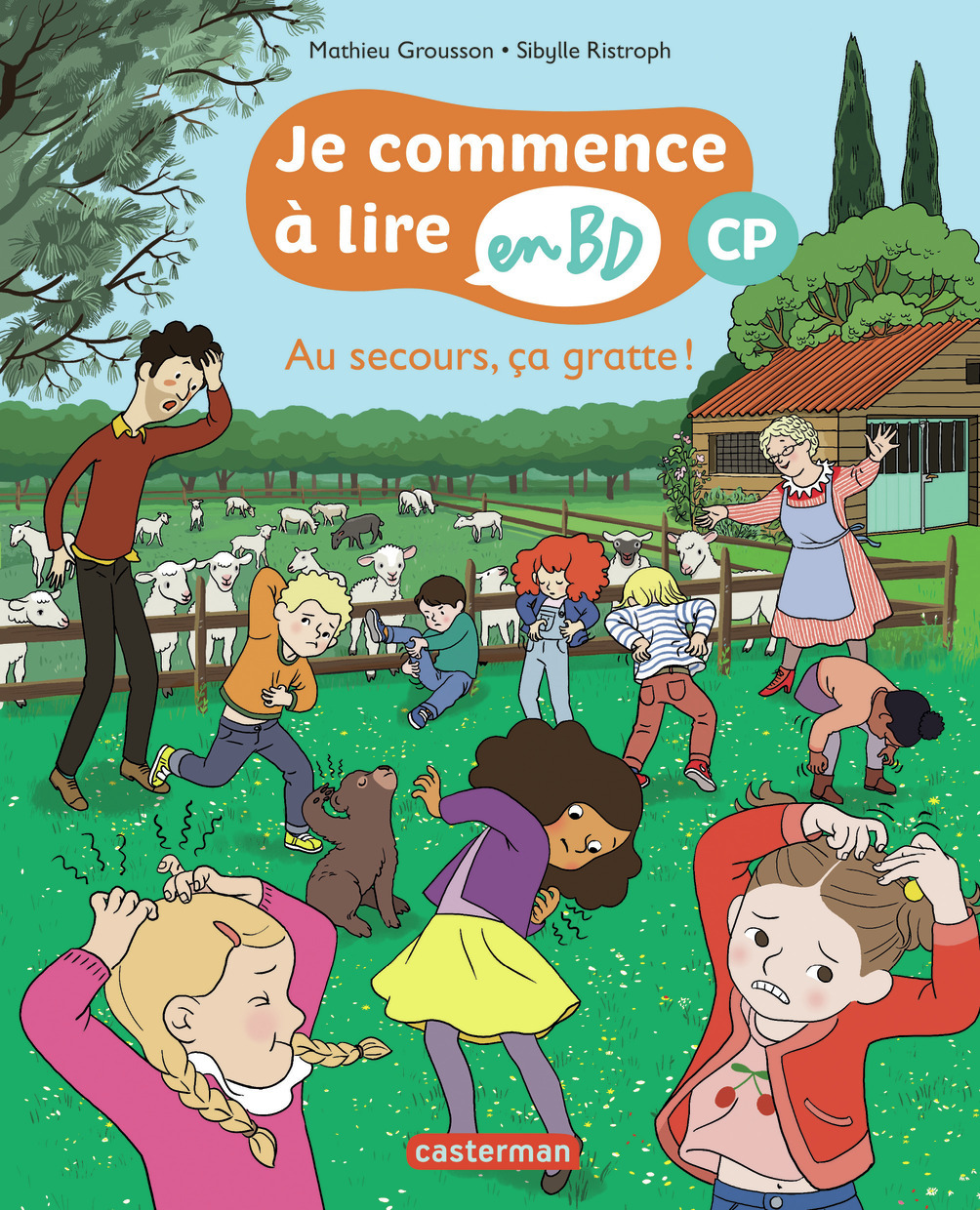 Je commence à lire en BD - Au secours ça gratte - Mathieu Grousson - CASTERMAN