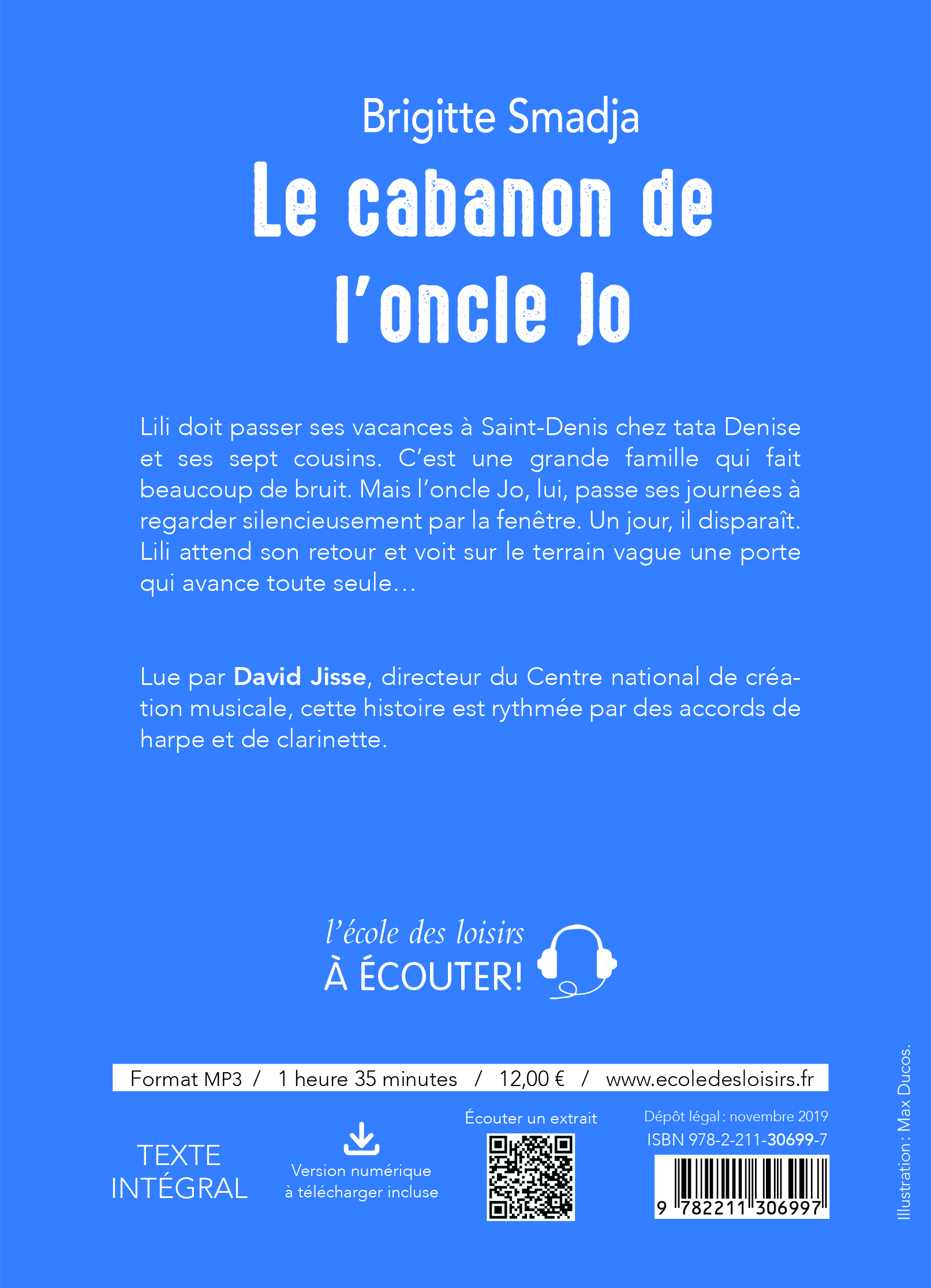 Le cabanon de l'oncle Jo (audio) - Brigitte Smadja, David Jisse - EDL