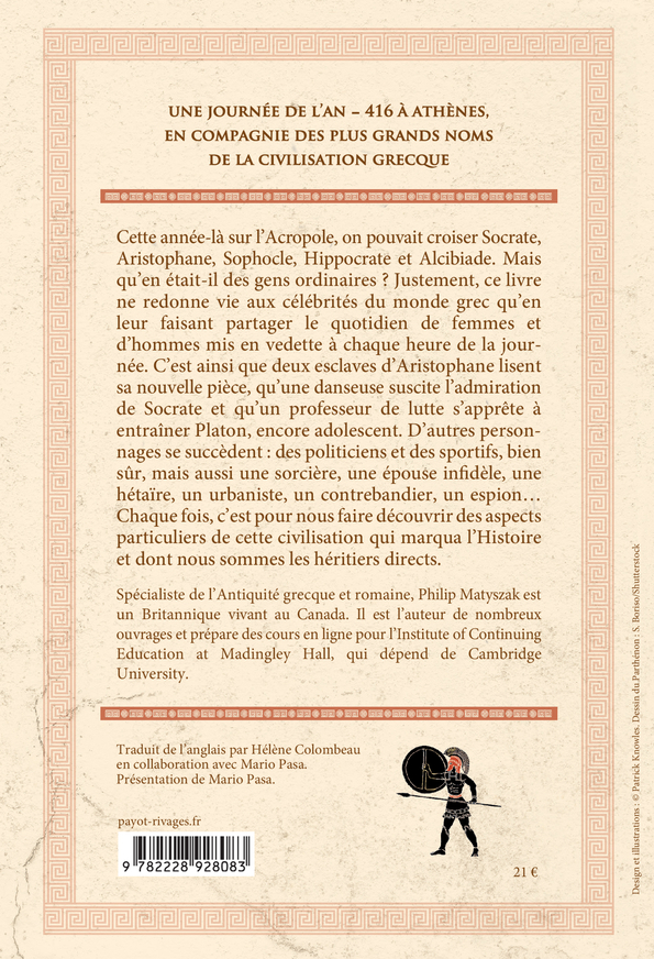 24 heures dans l'ancienne Athènes - Philip Matyszak, Mario Pasa, Mario Pasa, Hélène Colombeau-amblard - PAYOT