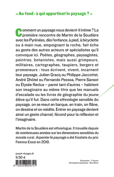 Arpenter le paysage - Martin De La Soudiere - PAYOT