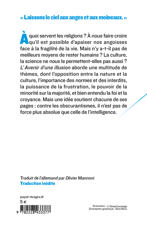 L'avenir d'une illusion - Sigmund Freud, Olivier Mannoni - PAYOT