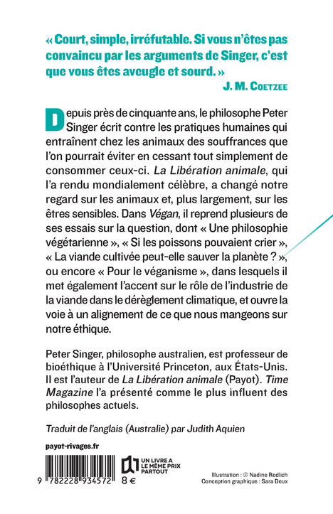 Végan - Peter Singer, Judith Aquien - PAYOT