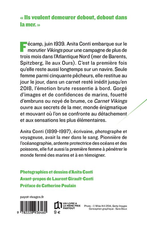 Le Carnet Vikings - Anita Conti, Catherine Poulain, Laurent Girault-Conti - PAYOT