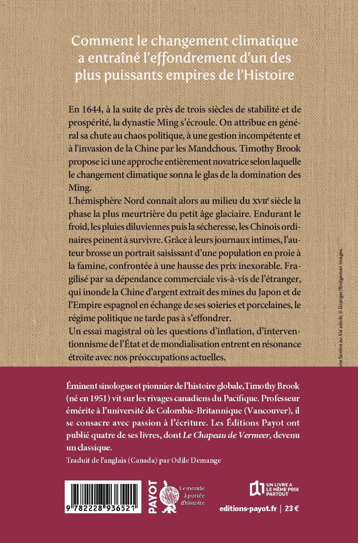 Le Prix de l'effondrement - Timothy Brook, Odile Demange, Sophie Bajard - PAYOT