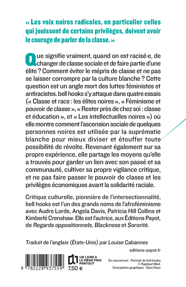 Classe et race - bell hooks, Louise Cabannes - PAYOT