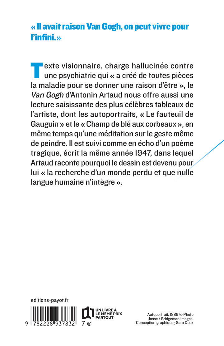 Van Gogh le suicidé de la société - Antonin Artaud - PAYOT