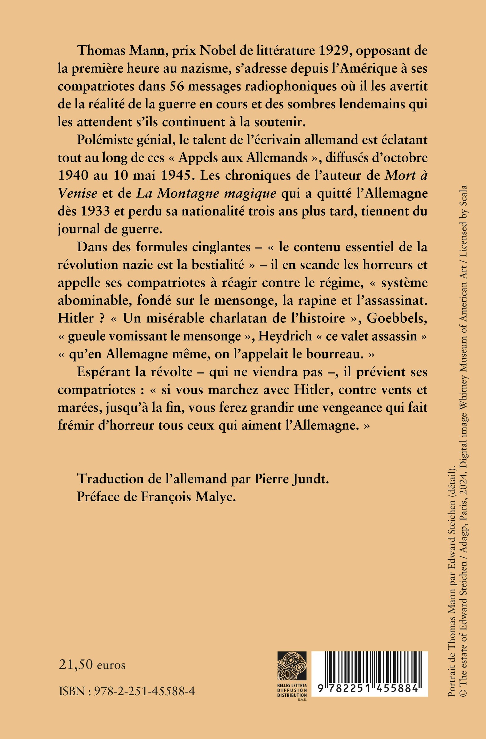 Appels aux Allemands - Thomas Mann, Pierre Jundt, Edmond Vermeil - BELLES LETTRES