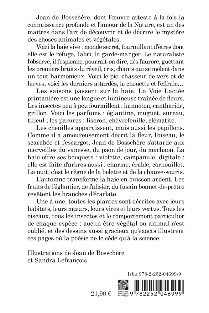 Le Chant des haies - Jean De Bosschère, Jean De Bosschère, Sandra Lefrancois - KLINCKSIECK
