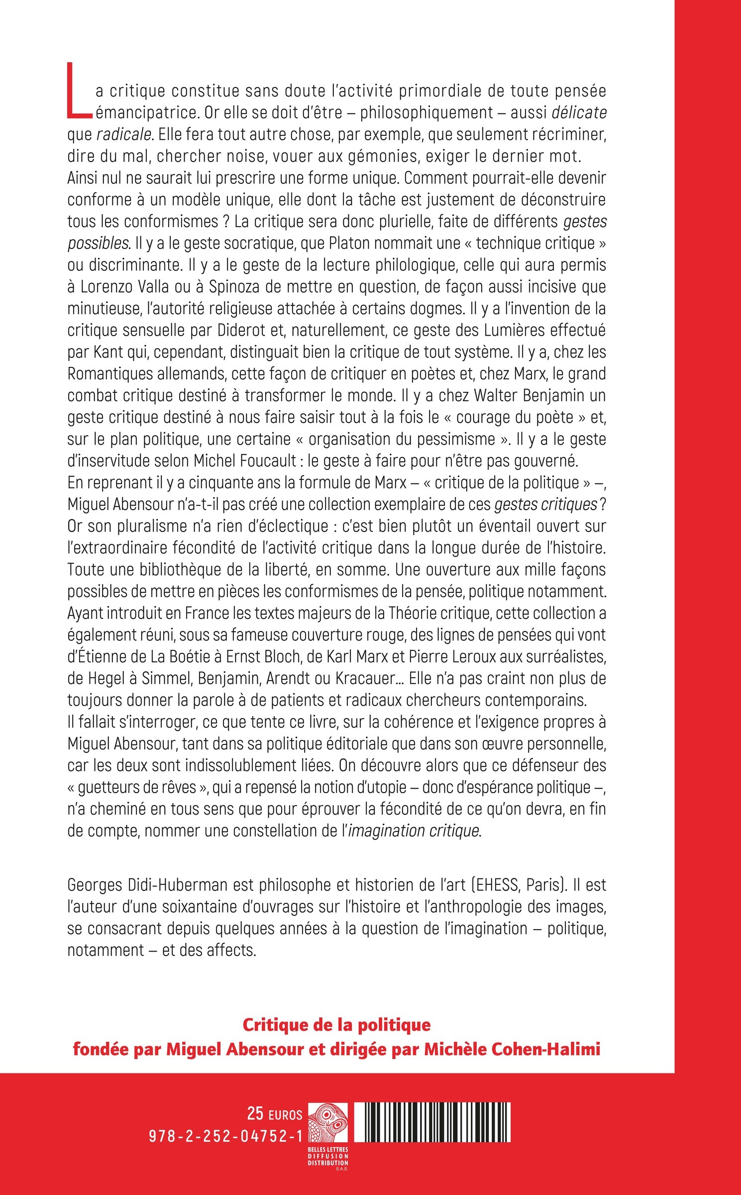 Gestes critiques - Georges Didi-Huberman - KLINCKSIECK