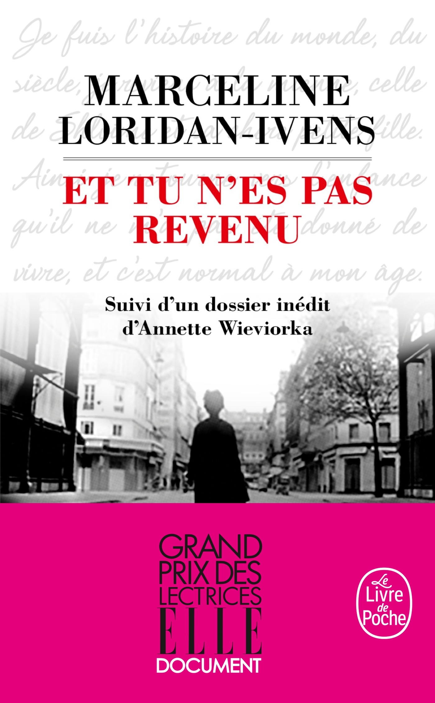 Et tu n'es pas revenu - Marceline Loridan-Ivens, Judith Perrignon - LGF