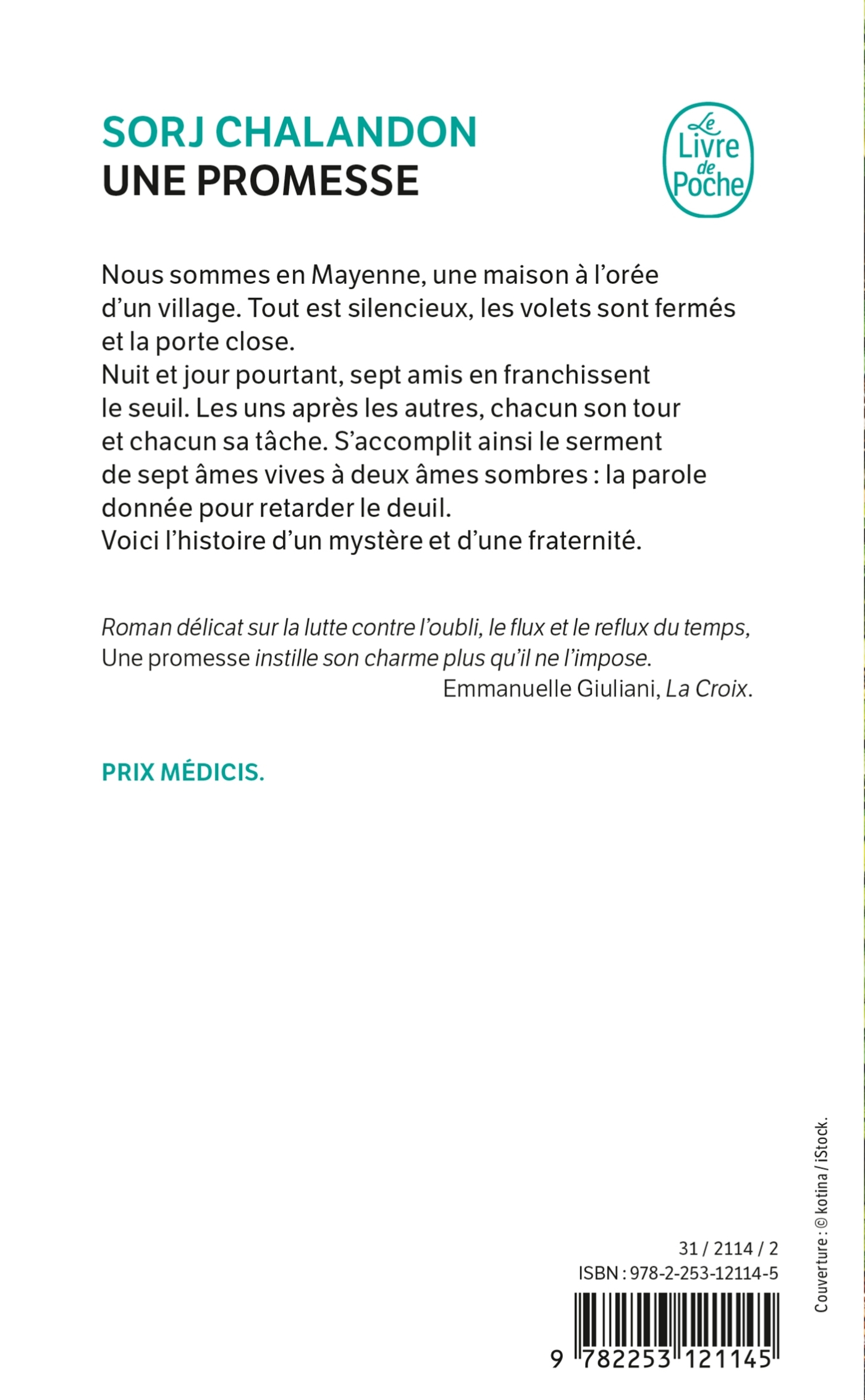 Une promesse - Sorj Chalandon - LGF