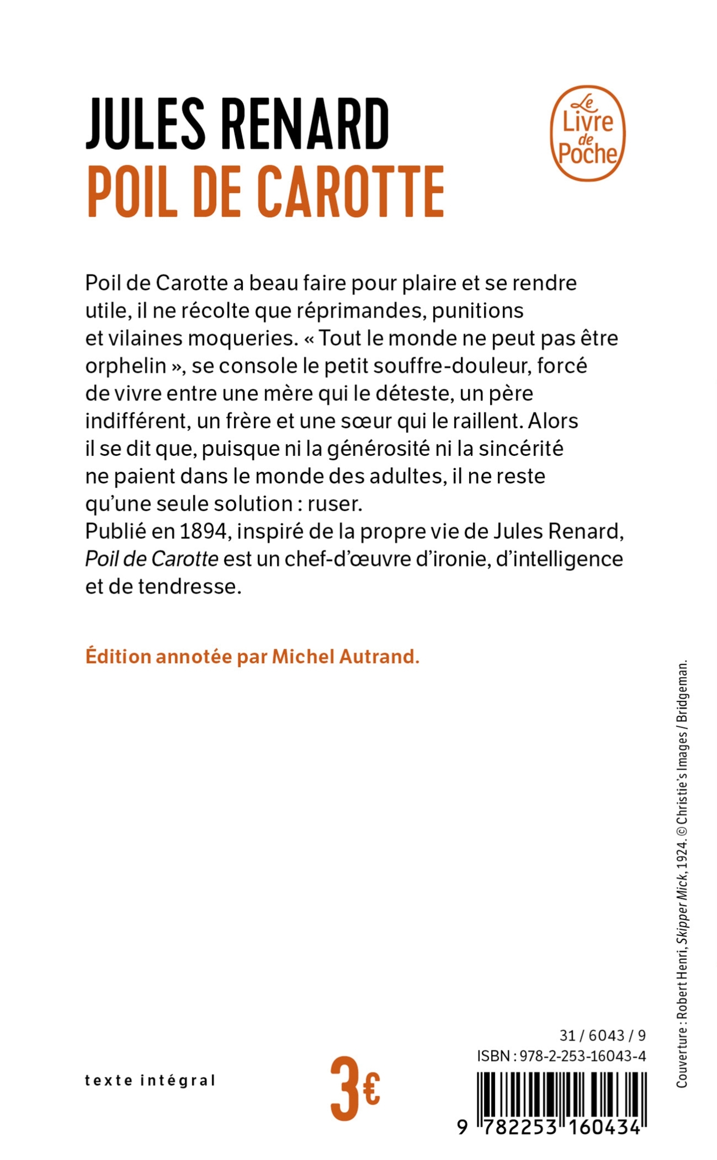 Poil de Carotte - Jules Renard - LGF