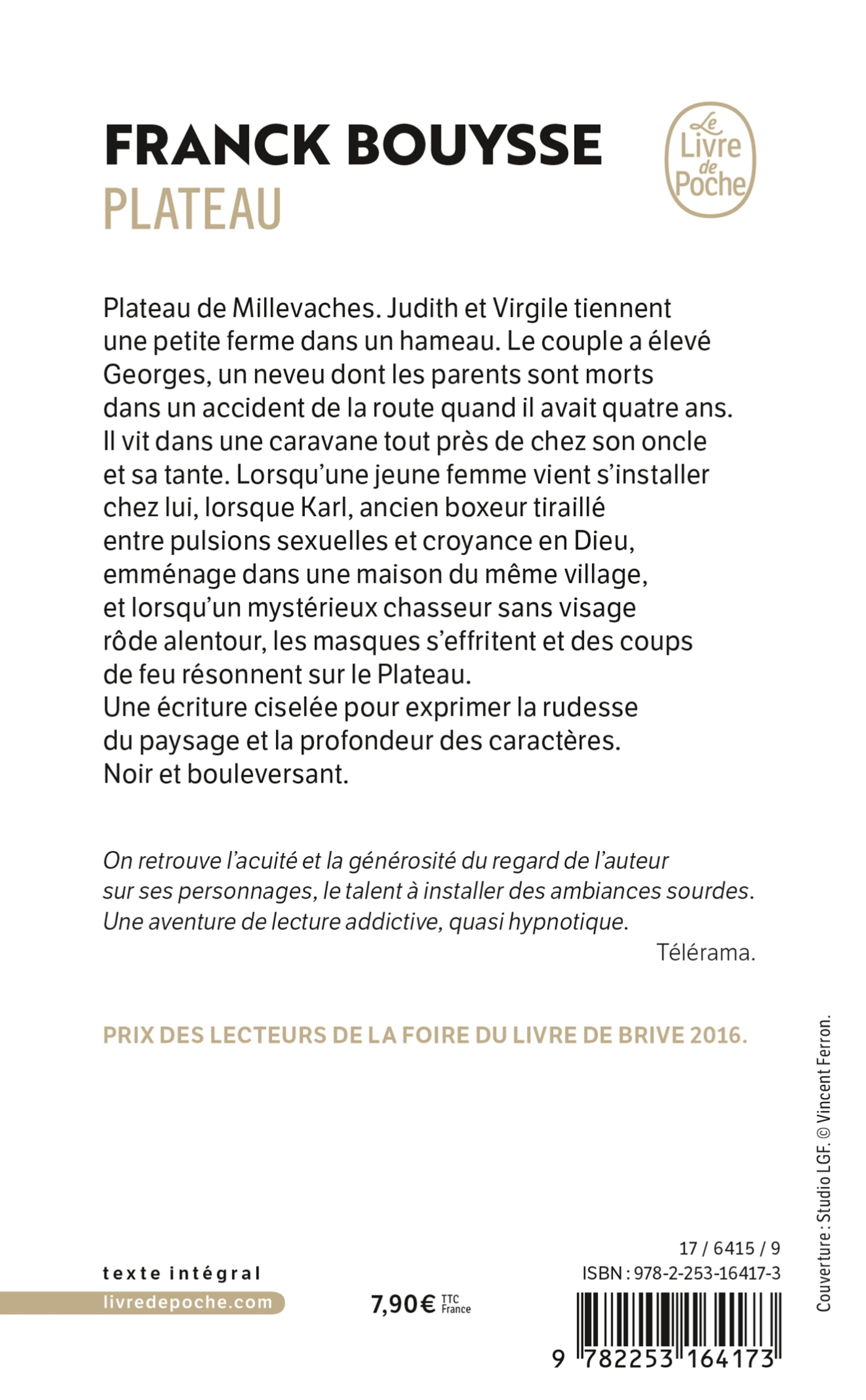Plateau - Franck Bouysse - LGF