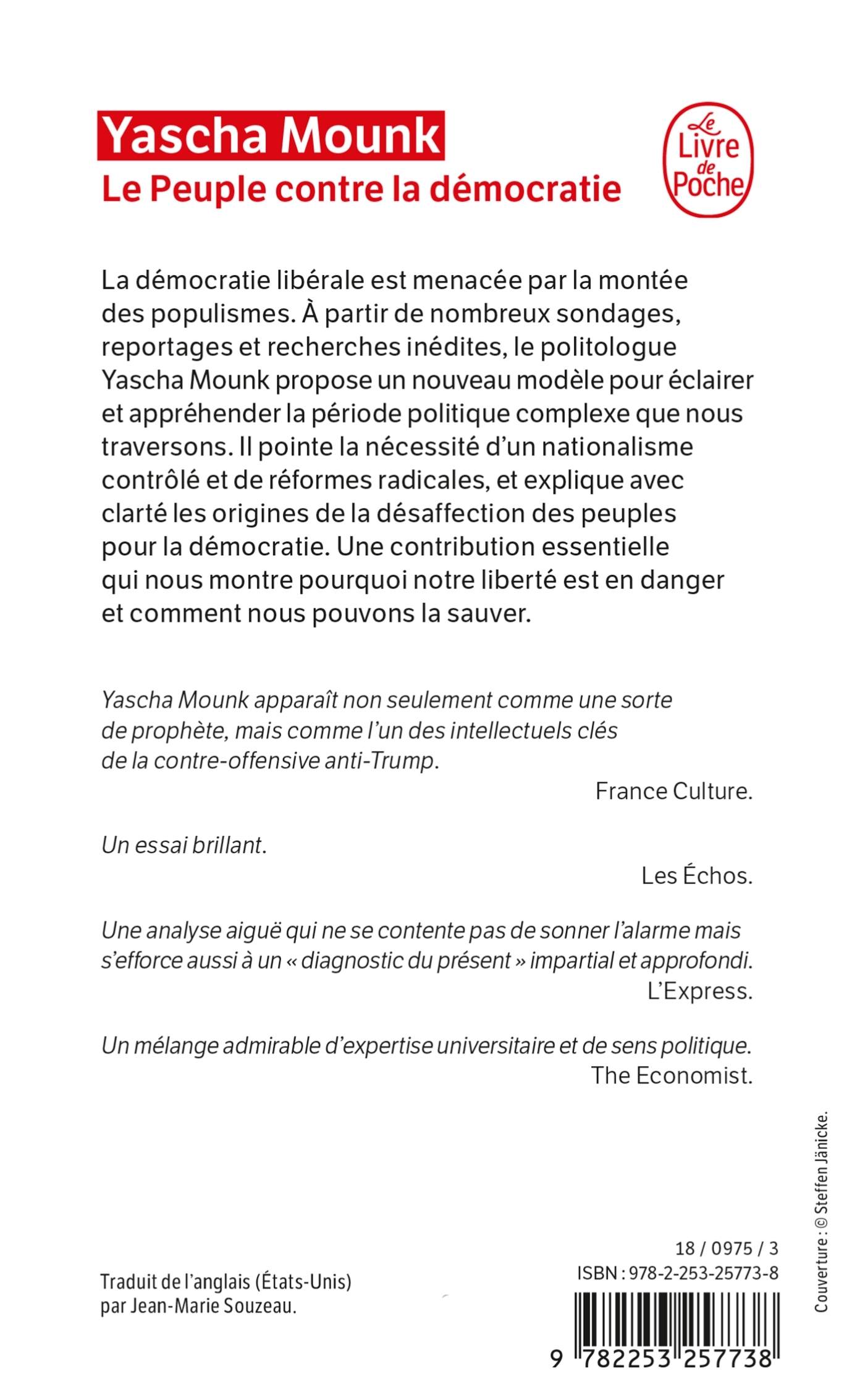 Le Peuple contre la démocratie - Yascha Mounk - LGF