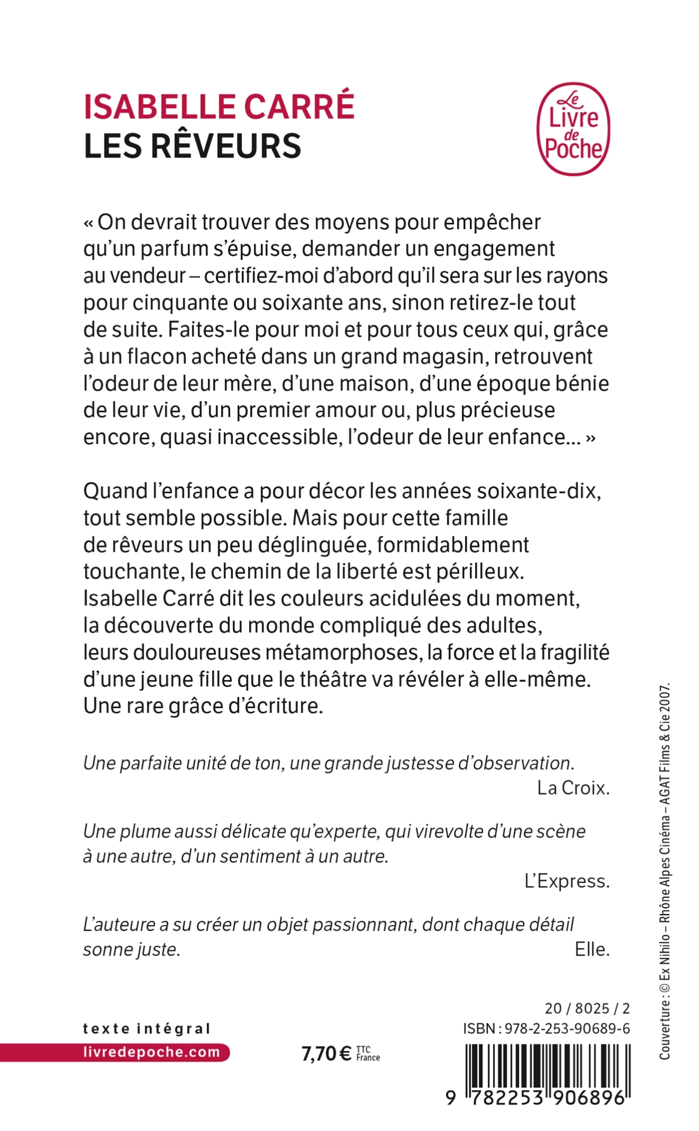 Les Rêveurs - Isabelle Carré - LGF