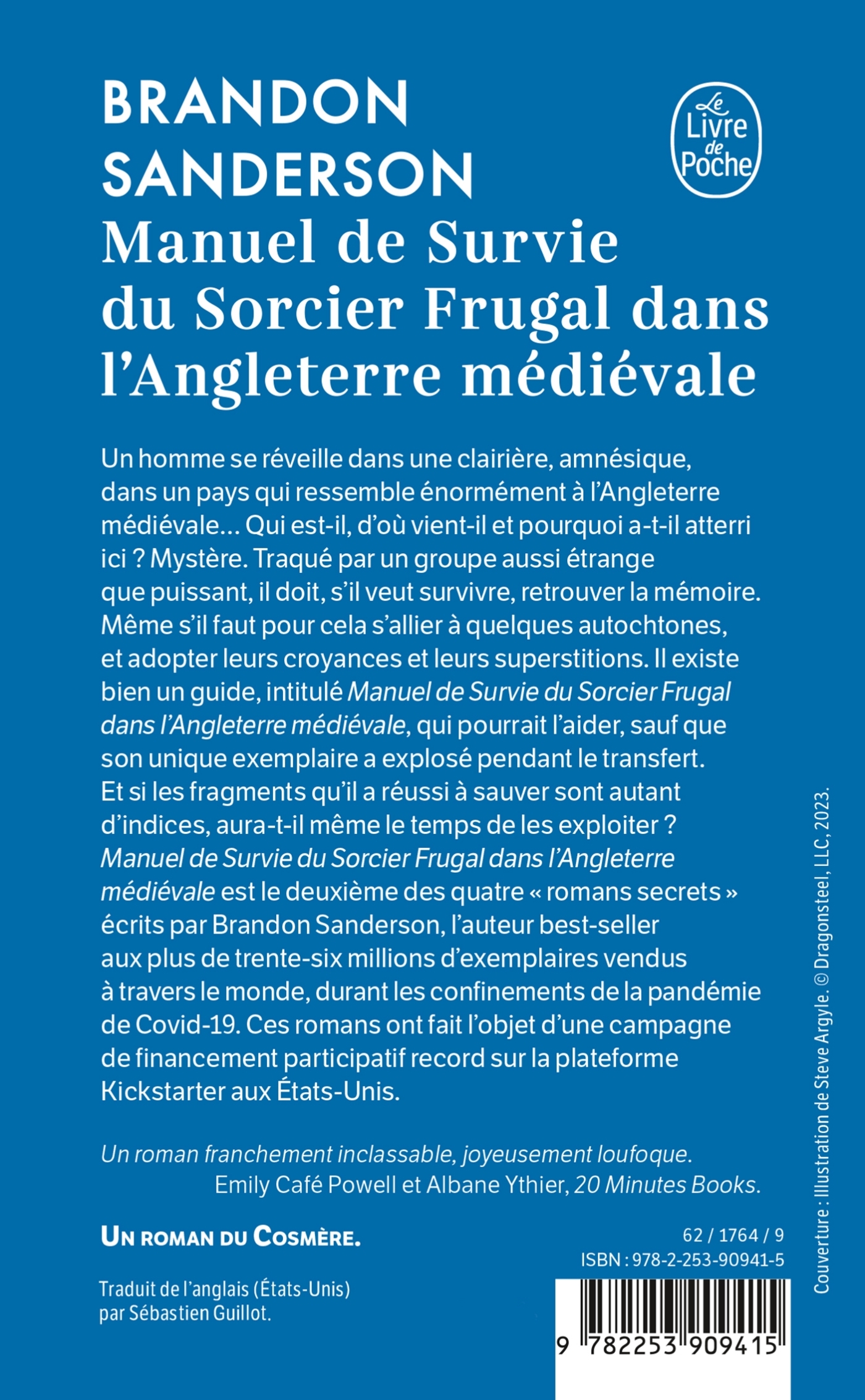 Manuel de Survie du Sorcier Frugal dans l'Angleterre médiévale - Brandon Sanderson - LGF