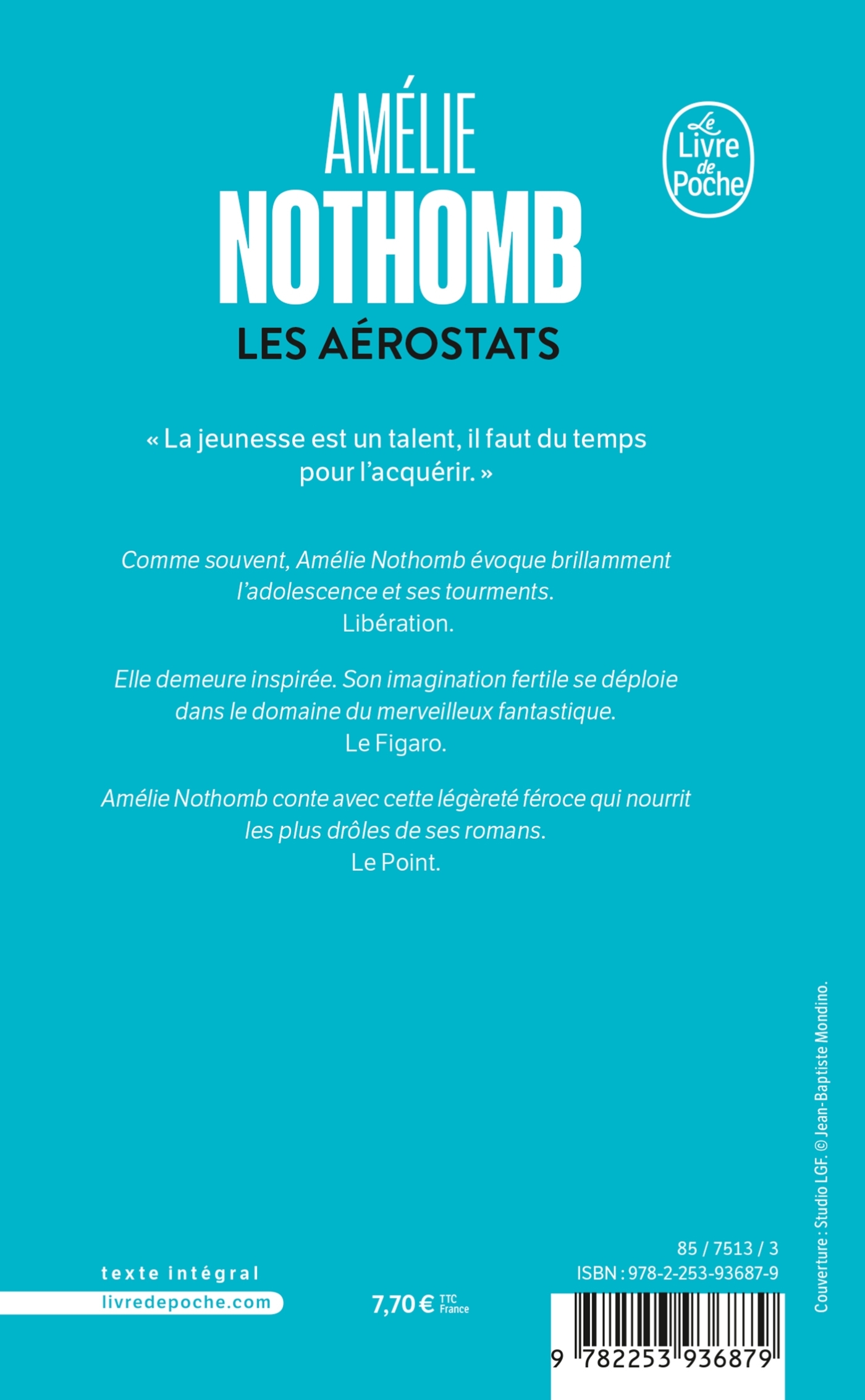 Les Aérostats - Amélie Nothomb - LGF